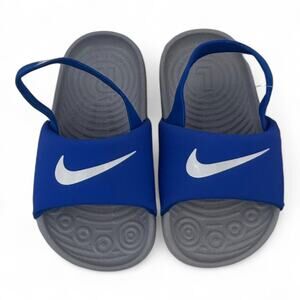 Nike Kawa Slide (Toddler) – Hyper Cobalt & Wolf Grey